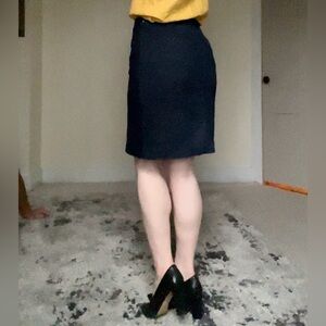 J. Jill Blue Denim Vintage Mini A-line Skirt for Casual Wear Y2K Cute Comfy Zip